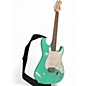 Used Squier STRATOCASTER GREEN Solid Body Electric Guitar thumbnail