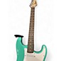Used Squier STRATOCASTER GREEN Solid Body Electric Guitar