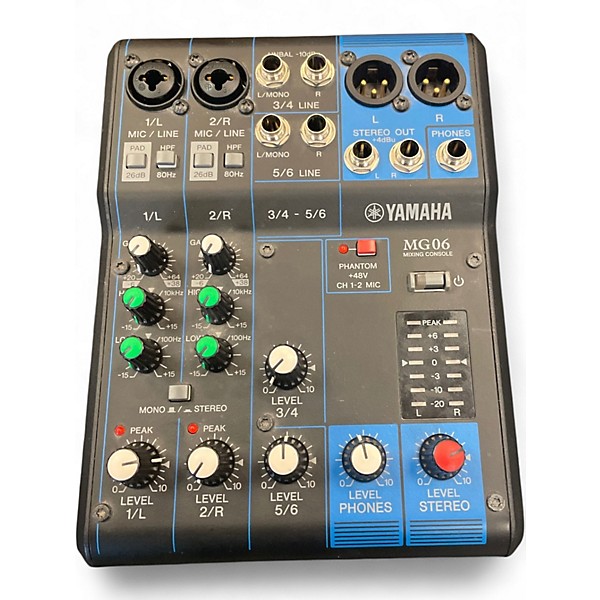 Used Yamaha MG06X Unpowered Mixer