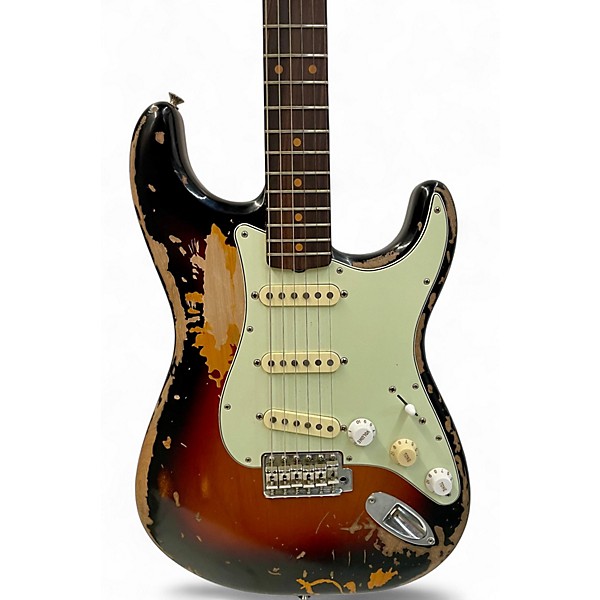 Used Fender Mike McCready Stratocaster 3 Color Sunburst Solid Body Electric Guitar