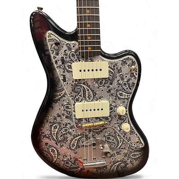 Used 2024 Fender Custom Shop Ltd Ed Journeyman Jazzmaster 250K Black Paisley Solid Body Electric Guitar