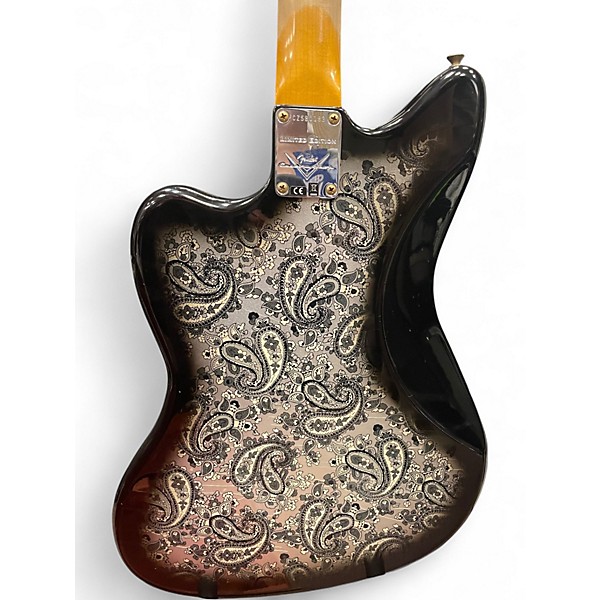 Used 2024 Fender Custom Shop Ltd Ed Journeyman Jazzmaster 250K Black Paisley Solid Body Electric Guitar