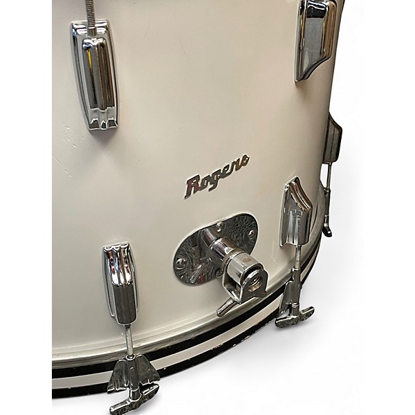 Used Rogers 4 Piece Fullerton Era New England White Drum Kit