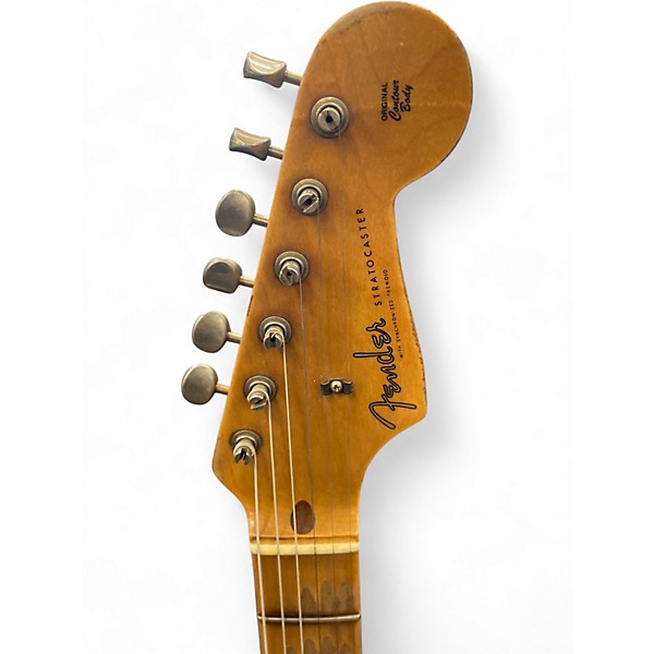 Used 2024 Fender CUSTOM SHOP 1957 RELIC STRATOCASTER 2 Tone Sunburst Solid Body Electric Guitar