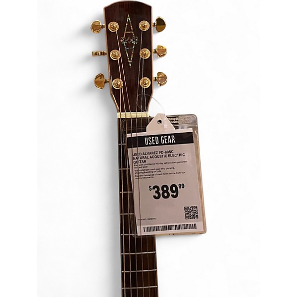 Used Alvarez PD-80SC Natural Acoustic Electric Guitar