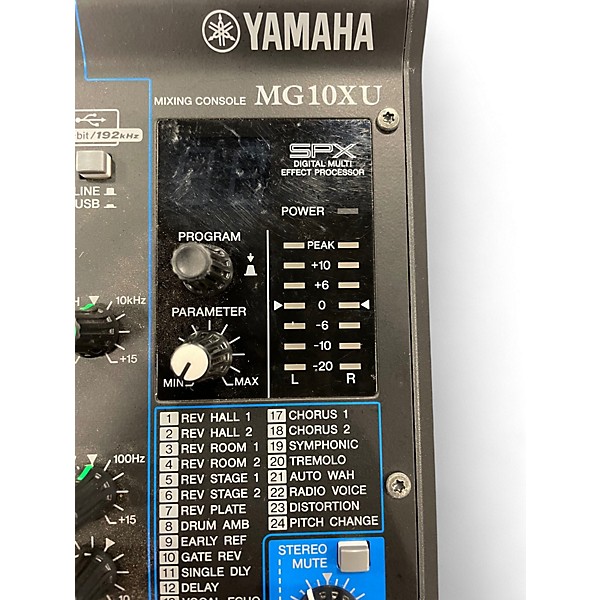 Used Yamaha MG10XU 10 Channel Mixer with Effects Unpowered Mixer