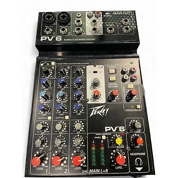Used Peavey PV6 Unpowered Mixer