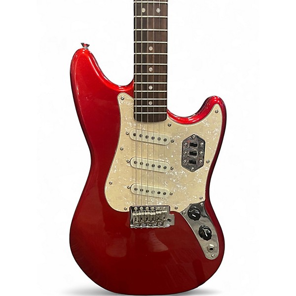 Used Squier Cyclone Candy Apple Red Solid Body Electric Guitar