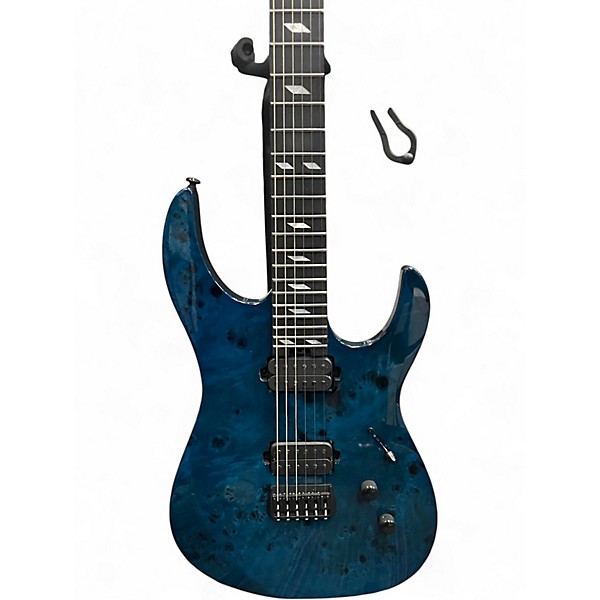 Used Legator NINJA 6 BLUE BURL Solid Body Electric Guitar