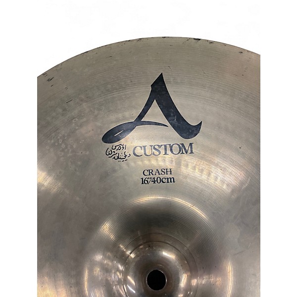 Used Zildjian 16in A Custom Crash Cymbal