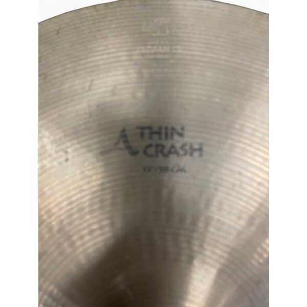 Used Zildjian 15in A thin Crash Cymbal