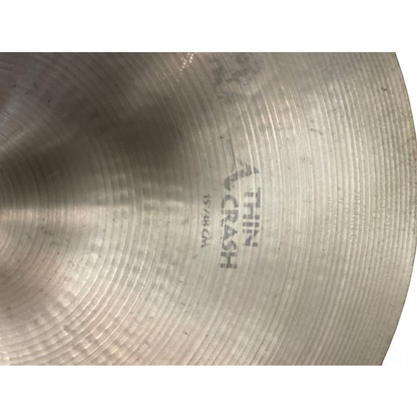 Used Zildjian 15in A thin Crash Cymbal