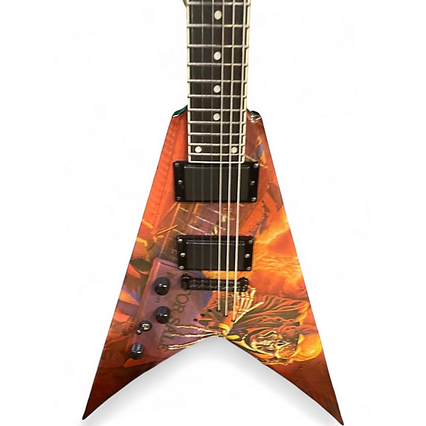Used Dean Left Handed Dave Mustaine Signature V Peace Sells Electric Guitar