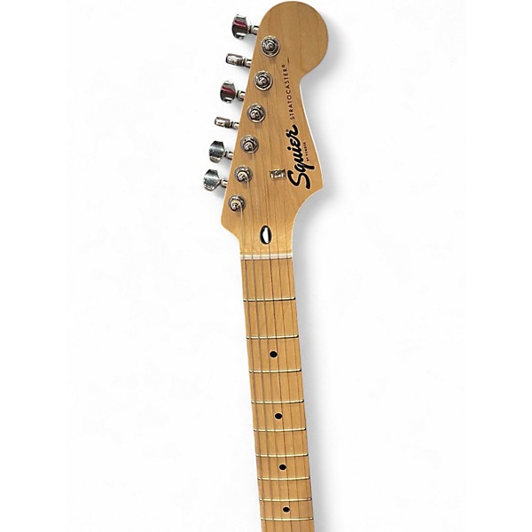 Used Squier Standard Stratocaster Black Solid Body Electric Guitar