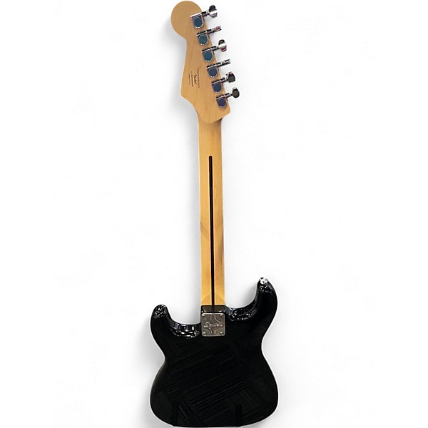Used Squier Standard Stratocaster Black Solid Body Electric Guitar