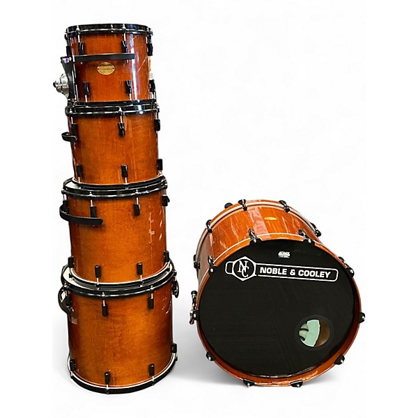 Used Noble & Cooley 5 Piece CD Maple Honey Maple Stain Drum Kit