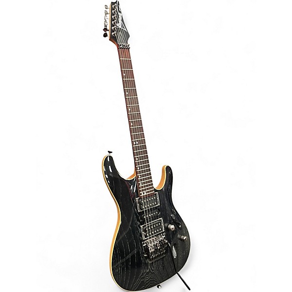Used Ibanez S570AH SILVER WAVE Solid Body Electric Guitar