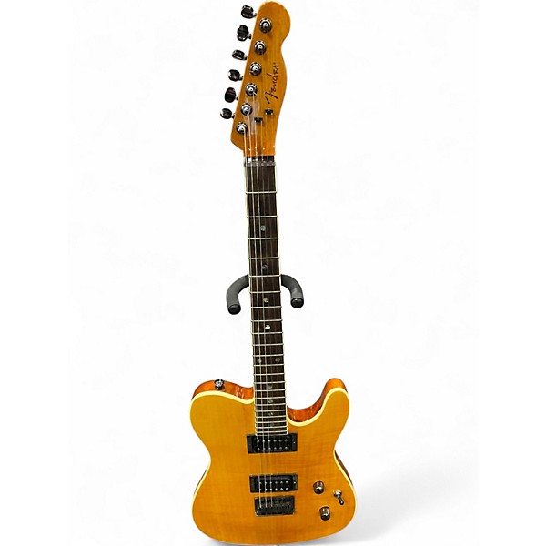 Used Fender Special Edition Custom Telecaster FMT HH Amber Solid Body Electric Guitar