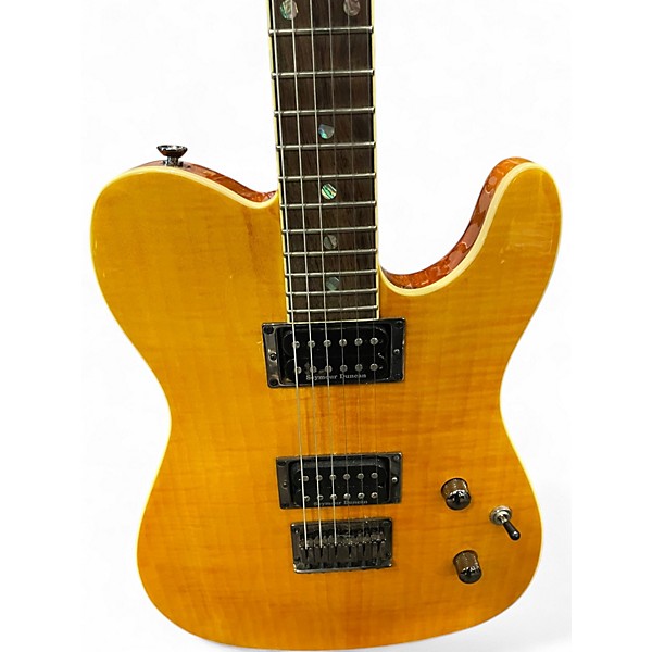 Used Fender Special Edition Custom Telecaster FMT HH Amber Solid Body Electric Guitar