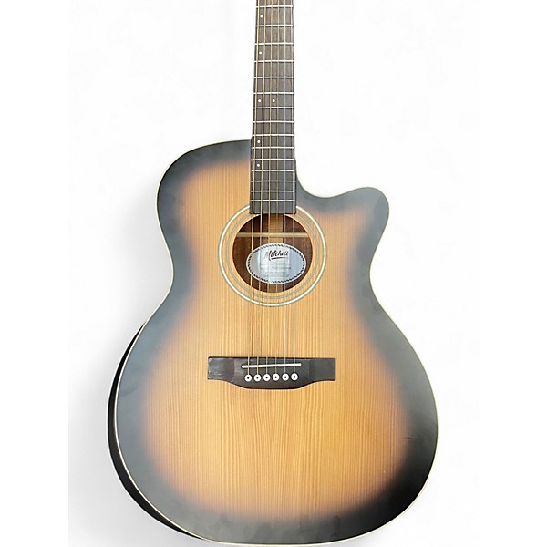 Used Mitchell T413CE 2 Tone Sunburst Acoustic Electric Guitar
