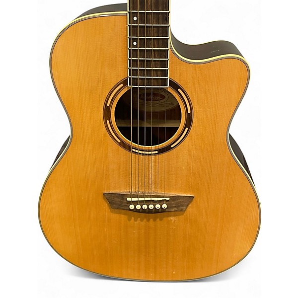Used Washburn AG20CEK Natural Acoustic Electric Guitar