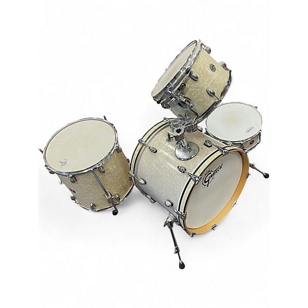 Used Gretsch Drums 4 Piece CATALINA CLUB Pearl White Drum Kit