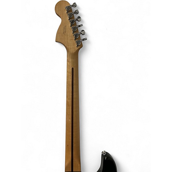 Used Starcaster by Fender Stratocaster Black Solid Body Electric Guitar
