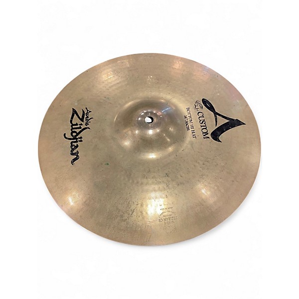 Used Zildjian 14in A Custom Hi Hat Bottom Cymbal