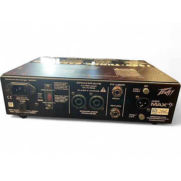 Used Peavey MINI MAX Bass Amp Head
