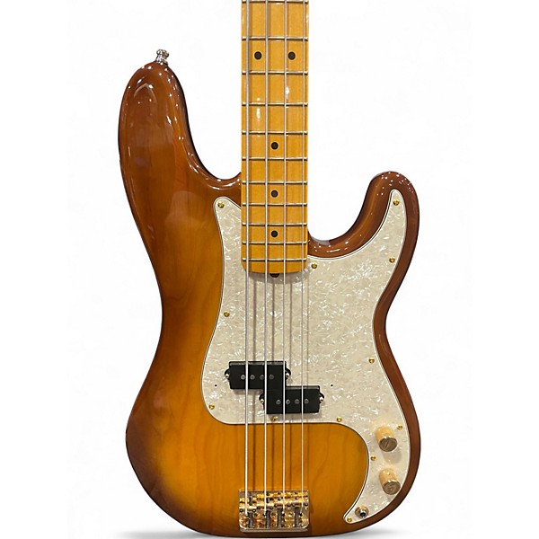 Used 2021 Fender 75th Anniversary Commemorative American Precision Bass 2 COLOR BOURBON BURST Electric Bass Guitar