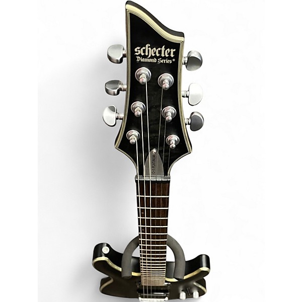 Used Schecter Guitar Research C1 Platinum Trans Black Solid Body Electric Guitar