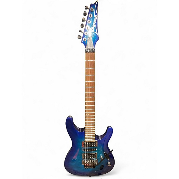 Used Ibanez S670QM Blue Sapphire Solid Body Electric Guitar
