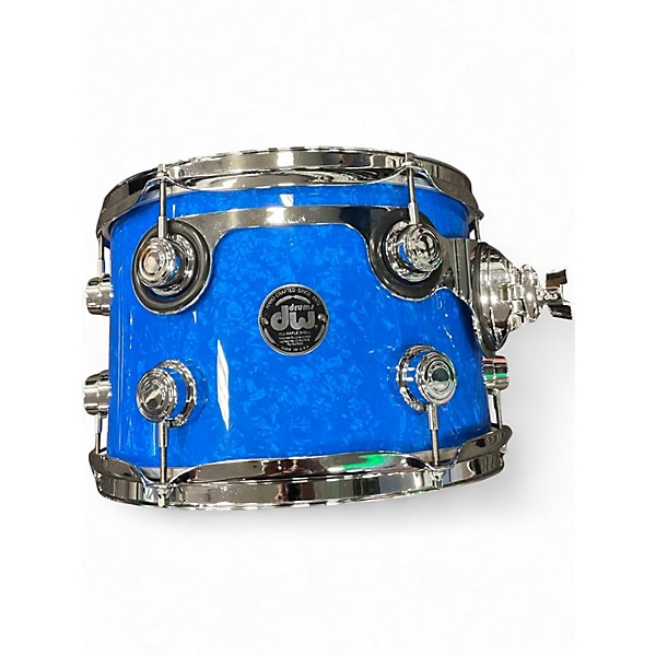 Used 2003 DW 3 Piece Pre-Collector's Series Maple Blue Swirl Drum Kit