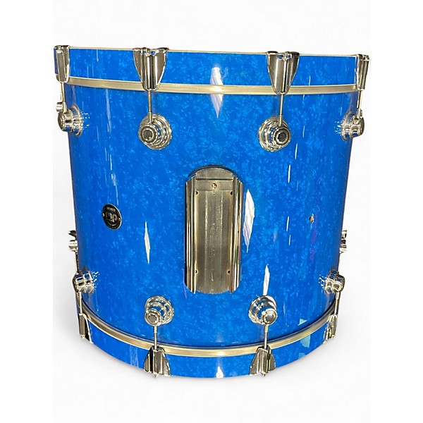 Used 2003 DW 3 Piece Pre-Collector's Series Maple Blue Swirl Drum Kit