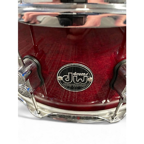 Used DW 14X6 Performance Series Snare Cherry Stain Drum