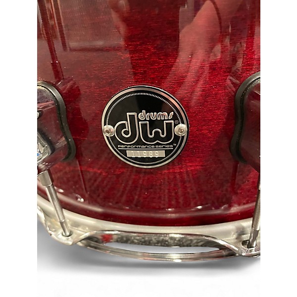 Used DW 14X6 Performance Series Snare Cherry Stain Drum