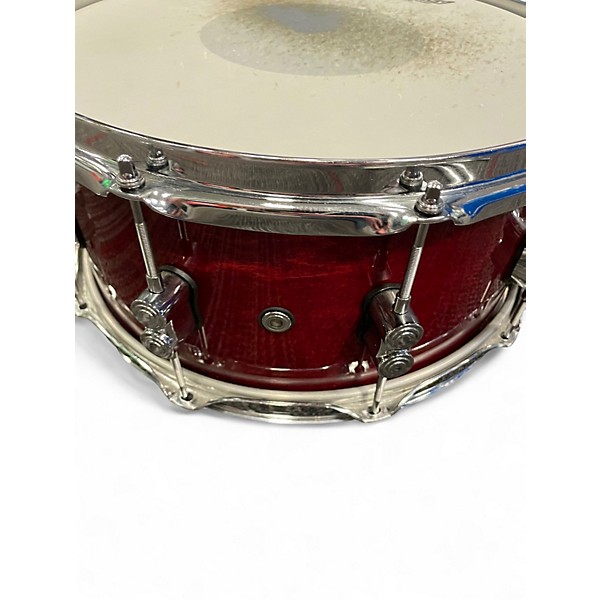 Used DW 14X6 Performance Series Snare Cherry Stain Drum