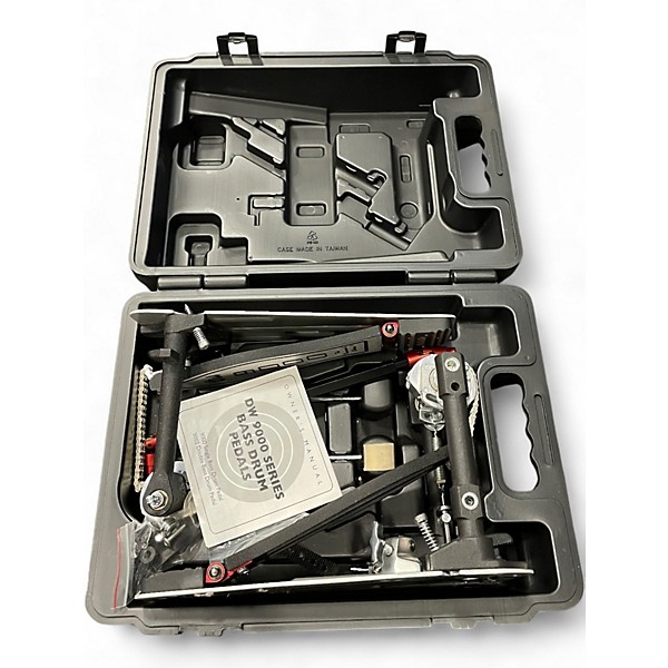 Used DW 9000 Series Double Double Bass Drum Pedal
