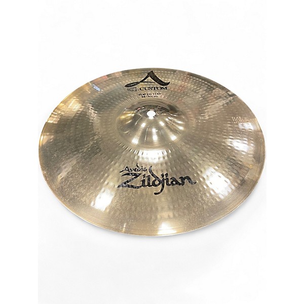 Used Zildjian 14in A Custom Hi Hat Pair Cymbal