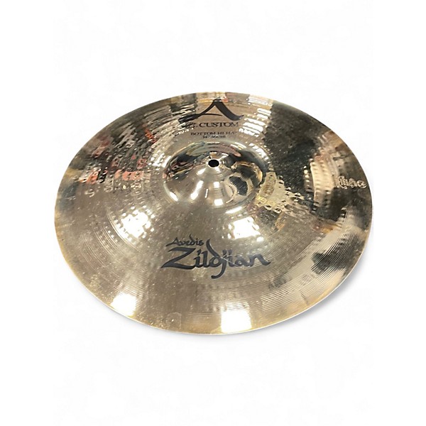 Used Zildjian 14in A Custom Hi Hat Pair Cymbal