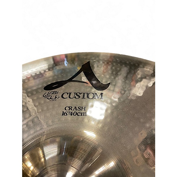 Used Zildjian 16in A Custom Crash Cymbal
