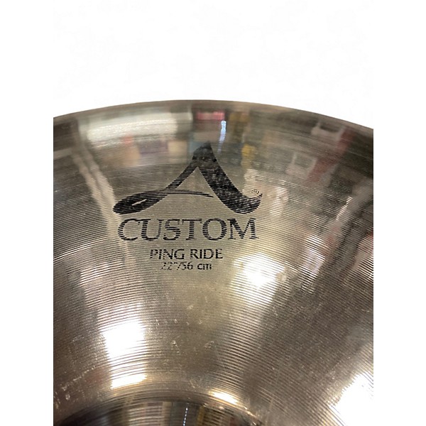 Used Zildjian 22in A Custom Ping Ride Cymbal