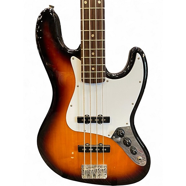 Used Squier Affinity Jazz Bass Brown Sunburst Electric Bass Guitar