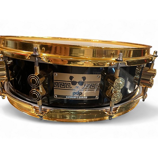 Used PDP by DW 4X14 concept series eric hernandez snare black and gold Drum