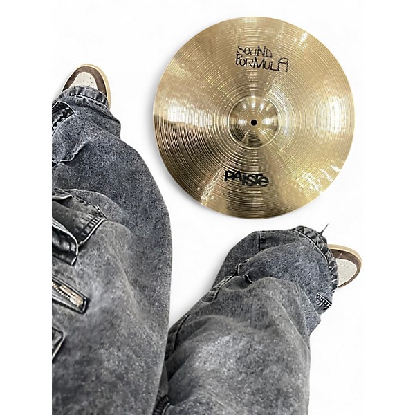 Used Paiste 18in sound formula full crash Cymbal