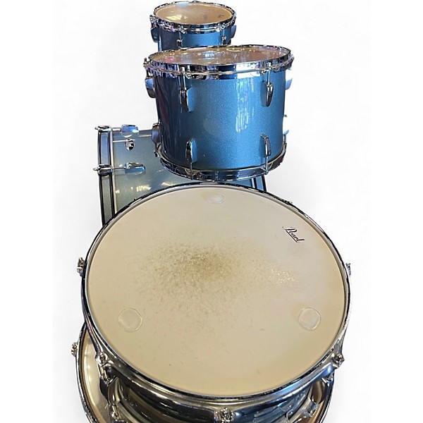 Used Pearl 5 Piece ROADSHOW Baltic Blue Drum Kit