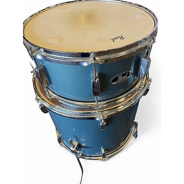 Used Pearl 5 Piece ROADSHOW Baltic Blue Drum Kit