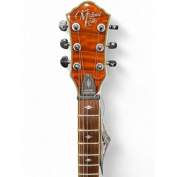 Used Michael Kelly Patriot Instinct Custom Collection Amber Burst Solid Body Electric Guitar