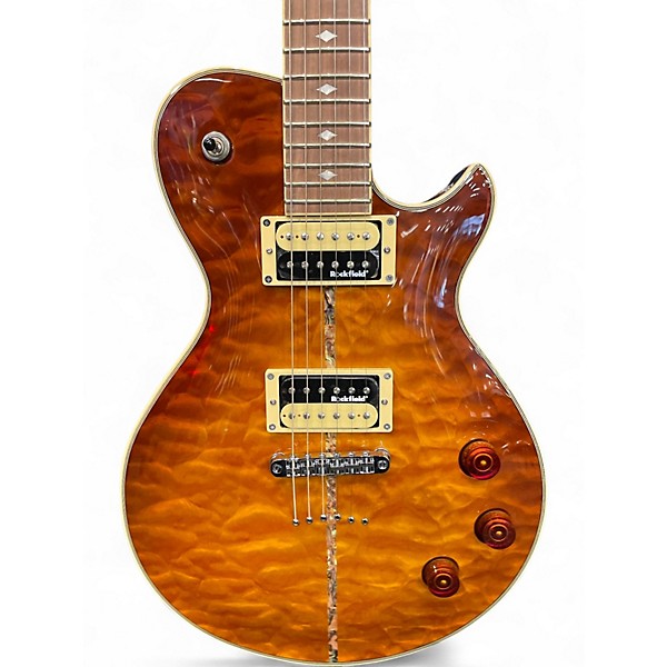 Used Michael Kelly Patriot Instinct Custom Collection Amber Burst Solid Body Electric Guitar