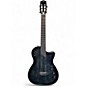 Used Cordoba Stage Nylon Black and Silver Acoustic Electric Guitar thumbnail